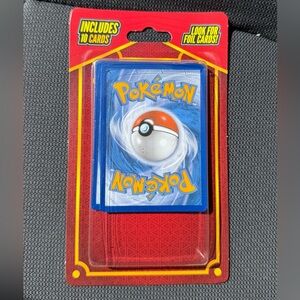 Pokemon Trading Card Pack - Blue and Red